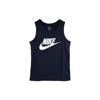 Nike Nsw Icon Futura Баскетбольная майка Быстросохнущие мужские топы Темно-синие AR4992-451 XXL