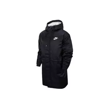 Nike Nsw синтетический наполнитель повседневная ветрозащитная теплая куртка с капюшоном мужская куртка черная CZ4931-010 XXL