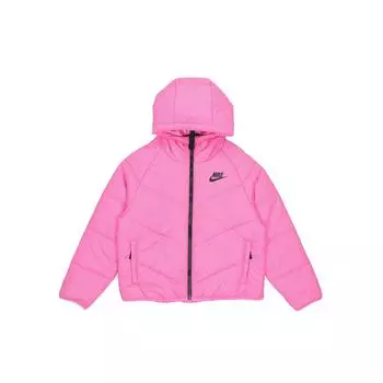 Nike Nsw синтетический наполнитель теплая куртка с капюшоном женская куртка розовая CV8688-609 L