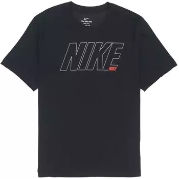 Футболка Nike Solid Color Quick-Dry Training Sports - Версия 1 Мужские топы Черный DM6256-010 M
