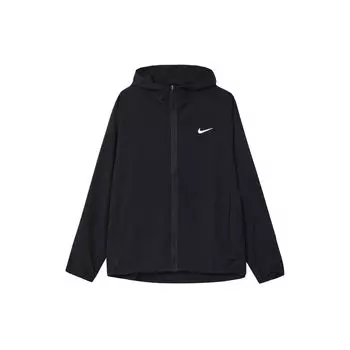 Nike Однотонная куртка на молнии с логотипом и капюшоном Мужские куртки черные FB7483-010 S