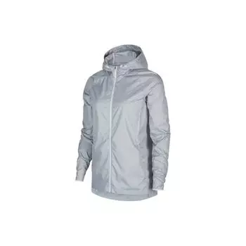 Nike Однотонная куртка с капюшоном и длинными рукавами на молнии, женские куртки синего цвета BQ5938-043 XS