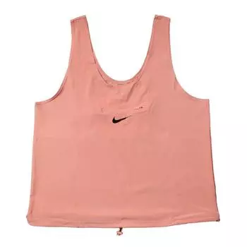 Nike Однотонная майка для бега с логотипом-буквой, женская, светло-розовая DM7752-824 S