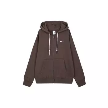 Мужская толстовка с капюшоном Nike Solid Color Full-Zip Baroque-Brown DR0404-237 S