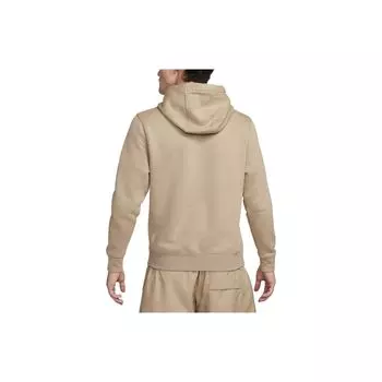 Nike Однотонная повседневная толстовка с капюшоном и длинным рукавом, мужская толстовка цвета хаки BV2655-247 M