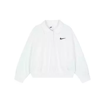 Nike Однотонная рубашка-поло с вышитым логотипом, женские топы, парусиво-белый DQ5869-133 XL