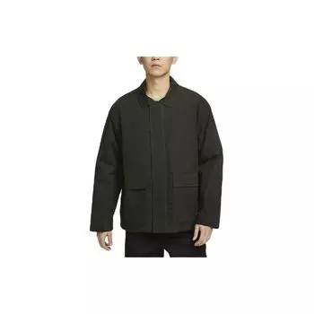 Nike Однотонная спортивная хлопковая куртка с длинным рукавом на молнии, мужские куртки цвета хаки и зеленого цвета FN3131-325 L