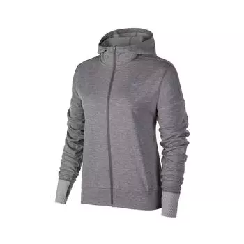 Nike Однотонная спортивная куртка на молнии, быстросохнущая, женские куртки, серая AO0323-036 L