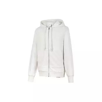 Nike Однотонная трикотажная спортивная куртка с капюшоном и логотипом, мужская белая DQ5817-030 L
