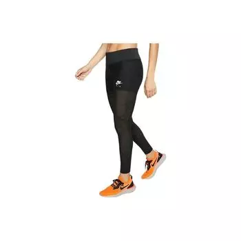 Nike Однотонные эластичные сетчатые леггинсы для бега женские, черные BV3807-010 M