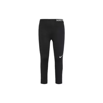 Nike Однотонные обтягивающие трикотажные спортивные штаны с логотипом, женские плавки, черные AT4548-010 S