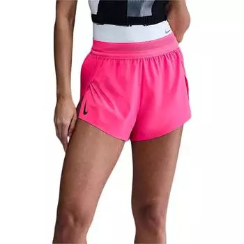 Nike Однотонные повседневные шорты с боковыми разрезами Женские шорты Ярко-розовый FN2329-645 S
