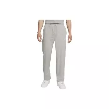 Nike Однотонные повседневные трикотажные спортивные брюки со шнуровкой и открытыми манжетами, мужские низы, серые FQ4333-063 XL