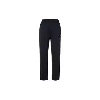 Nike Однотонные спортивные штаны с вышитым логотипом на флисовой подкладке с эластичным поясом, мужские штаны, черные DQ4857-010 XXL