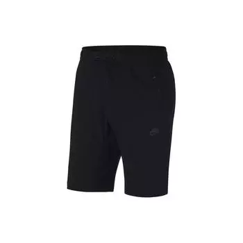 Nike Однотонные свободные повседневные спортивные шорты со шнуровкой, мужские шорты черного цвета 927921-010 M