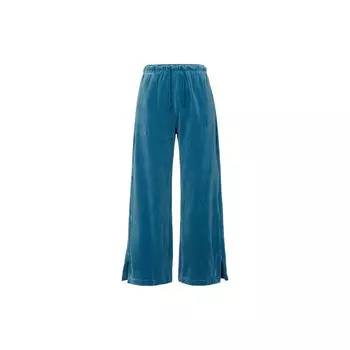 Nike Однотонные свободные вельветовые брюки с широкими штанинами и разрезом, прямые повседневные женские брюки синего цвета DQ5922-457 M