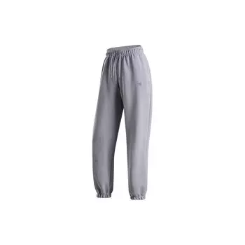 Nike Однотонные трикотажные джоггеры женские на шнурке серо-фиолетовые HF0423-012 L