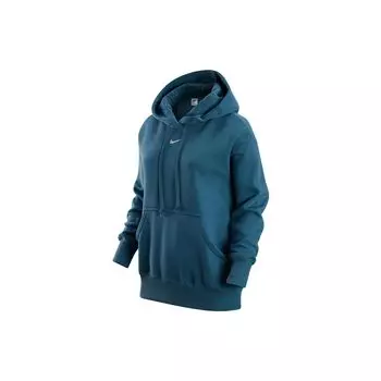 Nike Однотонный логотип с принтом и завязками на талии, женские толстовки с капюшоном, синий DQ5861-440 S