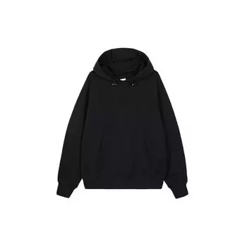 Nike Однотонный пуловер с капюшоном для мужчин, черный DV9778-010 XL