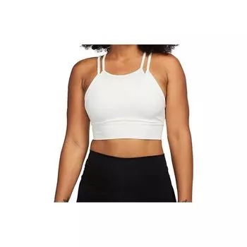 Nike Однотонный спортивный бюстгальтер женское нижнее белье белый FB2160-133 XL