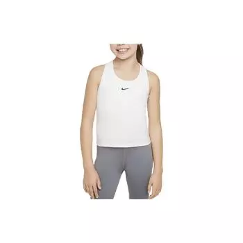 Nike Однотонный жилет с логотипом Детские топы Белый FB2264-100 M