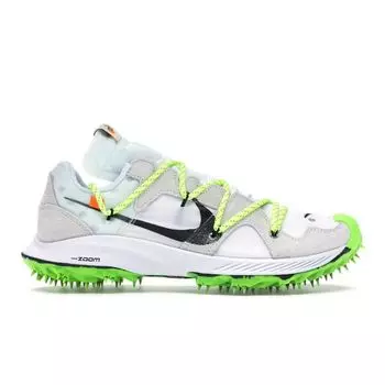 Nike Off-White x Air Zoom Terra Kiger 5 Athlete in Progress - Белые женские кроссовки Metallic-Silver-Sail-Safety-Orange CD8179-100 42.5