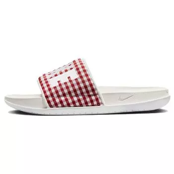 Nike Offcourt Slide Mystic Red Plaid Женские кроссовки Phantom White FN6603-600 35.5