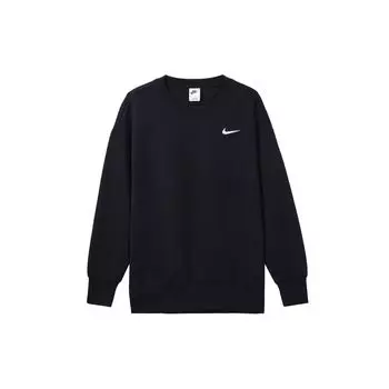 Nike Осень-зима 23 Год Дракона CNY Серия Графический свободный крой Круглый вырез Толстовка Женские топы Черный FZ6537-010 M