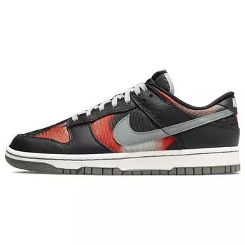 Nike Dunk Low Graffiti Pack - черные красные мужские кроссовки DM0108-001 39
