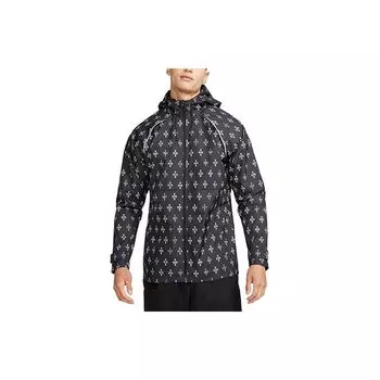 Nike Paris Saint-Germain Повседневная футбольная спортивная одежда Тканая куртка с капюшоном и длинными рукавами Мужская верхняя одежда Черный DB4575-010 XL