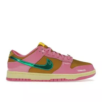 Nike Parris Goebel x Dunk Low Playful Pink Женские кроссовки Multi-Color Bronzine Clear-Jade FN2721-600 35.5