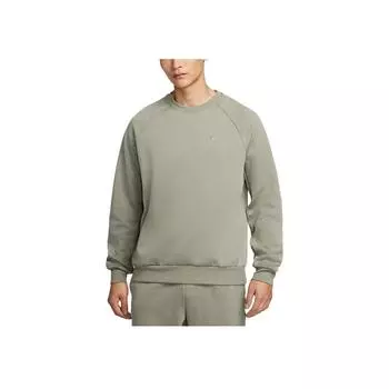 Nike Первичная защита от солнца Dri-Fit Быстросохнущий Универсальный пуловер с круглым вырезом Мужская толстовка Светло-армейско-зеленый FZ0972-320 XL