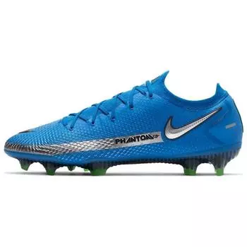 Nike Phantom GT Elite FG Photo Blue Мужские кроссовки Rage-Green Metallic-Silver CK8439-400 40