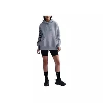 Nike Phnx Flc Os Hdy Logo Loose Warm Hoodie Женские толстовки с капюшоном Серый FQ7043-063 S