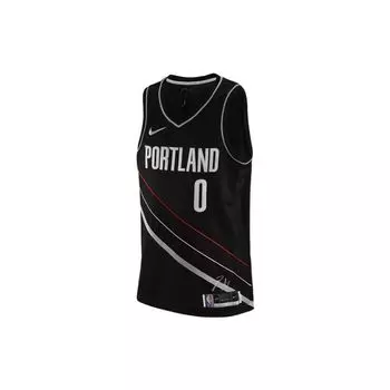 Nike Portland Trail Blazers D Lillard Swingman Джерси Черный Мужская уличная одежда DH8068-010 XL