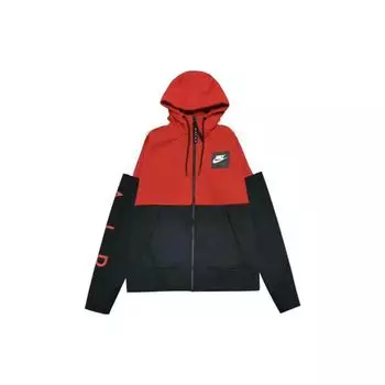 Nike Повседневная спортивная куртка с капюшоном на молнии унисекс куртки красные AT5256-657 XXL