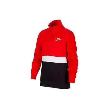 Nike Повседневная спортивная куртка с высоким воротом в стиле колор-блок, детская верхняя одежда, красная DD8582-658 M