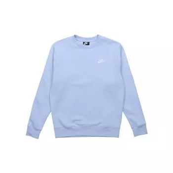 Nike Повседневный флисовый пуловер, мужские топы, синий BV2663-436 L