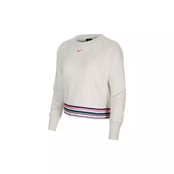 Nike Pro Dri-Fit Get Fit Повседневная полосатая толстовка женская толстовка светло-розовая CJ3680-072 L