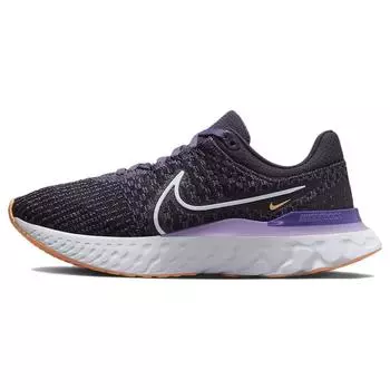 Nike React Infinity Run Flyknit 3 Cave Purple Orange Женские кроссовки Canyon-Purple White DD3024-502 36