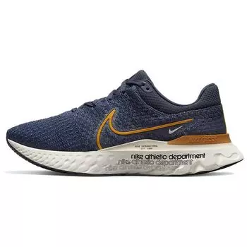 Nike React Infinity Run Flyknit 3 Premium Dark Obsidian мужские кроссовки Blue Sail Sanddrift DO9582-400 49.5