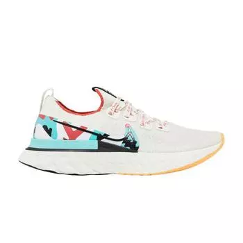 Nike React Infinity Run Flyknit AIR. Мужские кроссовки White Sail Track-Red CV9312-100