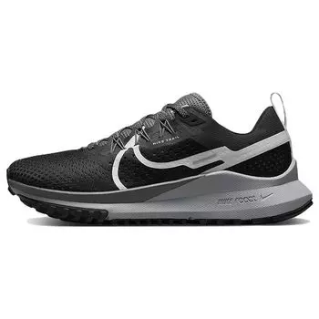 Nike React Pegasus Trail 4 Черные Темно-Серые Женские Кроссовки Wolf-Grey Aura DJ6159-001 35.5