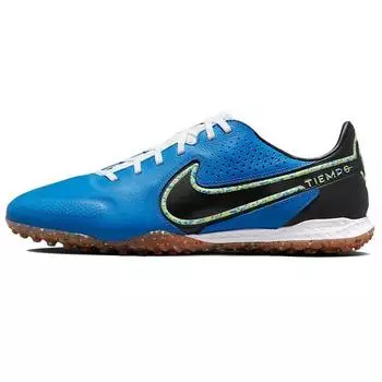 Nike React Tiempo Legend 9 Pro TF Light Photo Blue Gum Мужские кроссовки Lime-Glow Gum-Medium-Brown Black DA1192-403 39