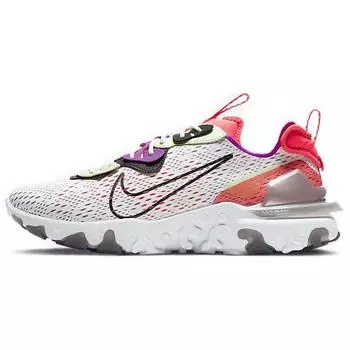 Nike React Vision Barely Volt Pink Мужские кроссовки White Summit-White Black CD4373-102