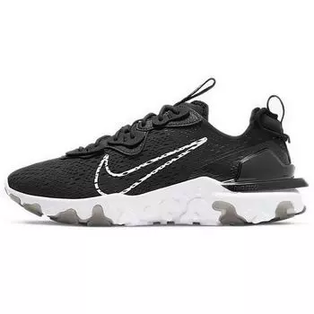 Nike React Vision Черные мужские кроссовки белые CD4373-006