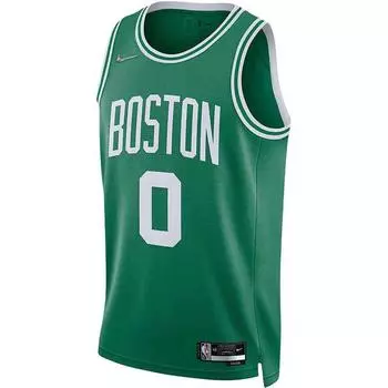 Nike Ретро SW Fan Edition Boston Celtics Tatum 0 облегающая баскетбольная майка мужская джерси зеленая DB3564-312 S