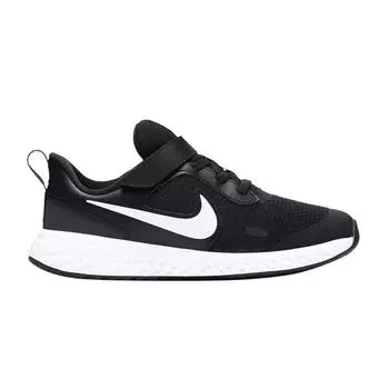 Nike Revolution 5 PS Черно-белые детские кроссовки антрацит BQ5672-003 28