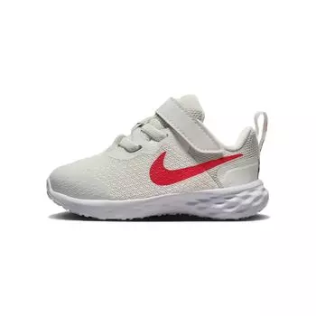 Nike Revolution 6 TD Summit White Track Red Baby Кроссовки Кремовый Обсидиан DD1094-102 21