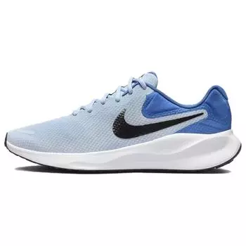Nike Revolution 7 Extra Wide Light Armory Blue Мужские кроссовки Star-Blue Green-Strike Black FB8501-402 40.5